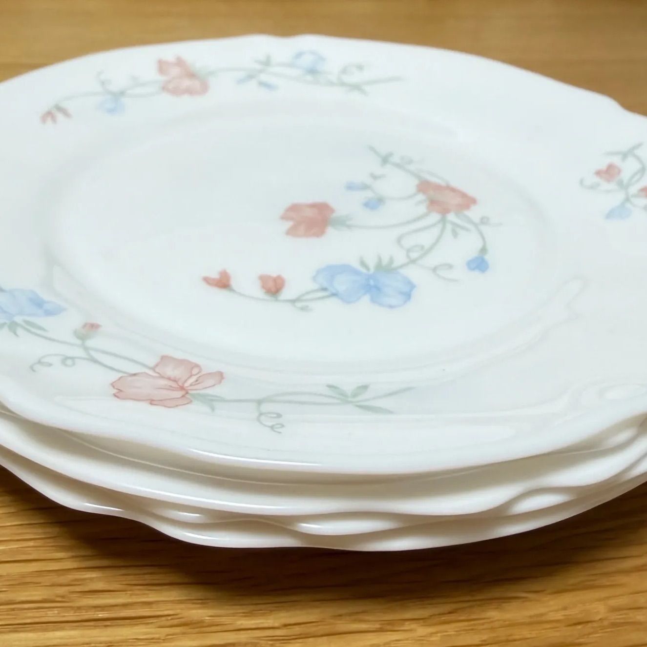 花柄 皿5枚セット プレート 約19.5cm アルコパル arcopal France