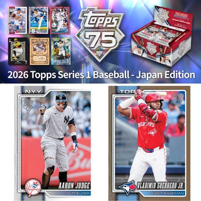 O 2026 Topps Series 1 Baseball - Japan Edition【1BOX(12枚入パック