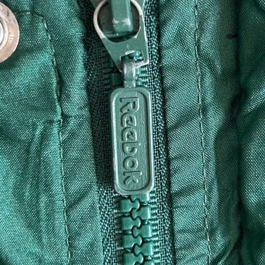 90s Reebok リーボック ナイロンジャケット 緑 XL 刺繍ロゴ オーバー