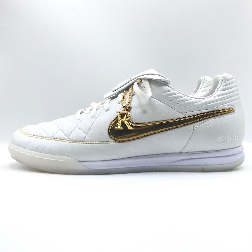 【倉吉店】 中古 NIKE | ナイキ スニーカー RONALDINHO TIEMPO LEGEND ’TOUCH OF GOLD’ IF4389-100 ホワイト×ゴールド 27.5cm 【126】