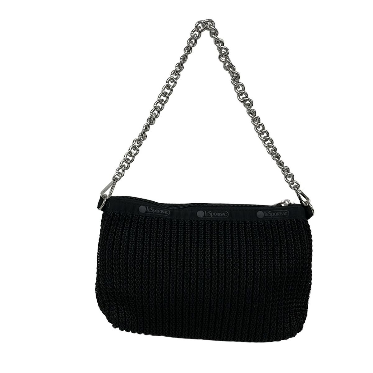 LESPORTSAC(レスポートサック) ハンドバッグ美品 - 黒×シルバー 