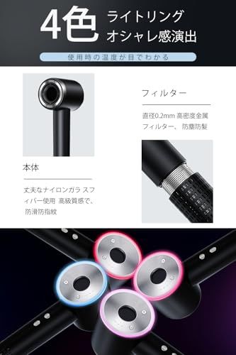 ドライヤー 大風量 【2026革新モデル・ 超速乾 】1400W 5億高濃度