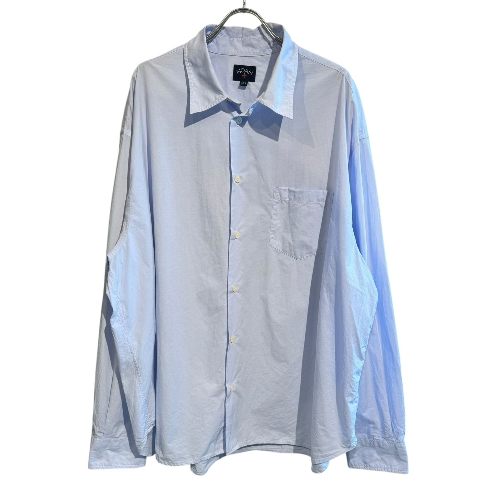 NOAH (ノア) Oversized Poplin Shirt スカイブルー M/L 限定SALE，正規品