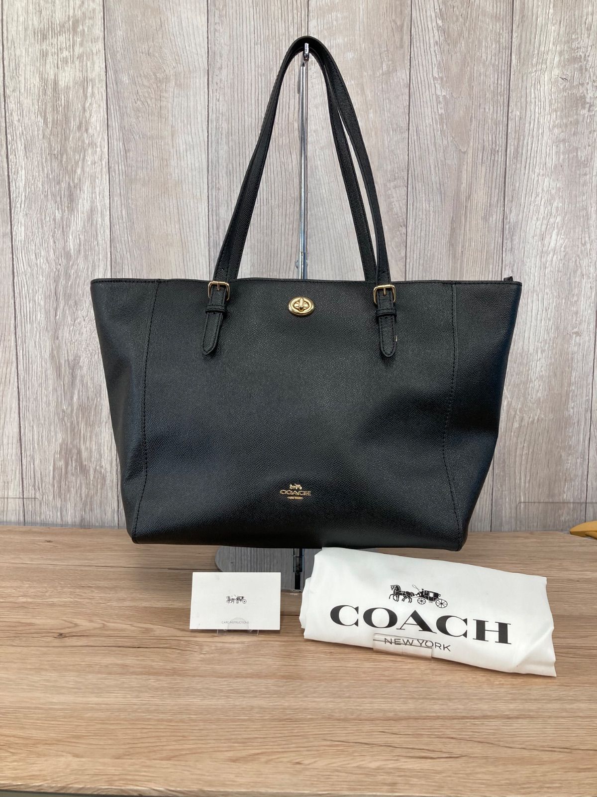 バッグ COACH COACH コーチ ターンロック トートバック 29086 ブラック 平塚店 衣料