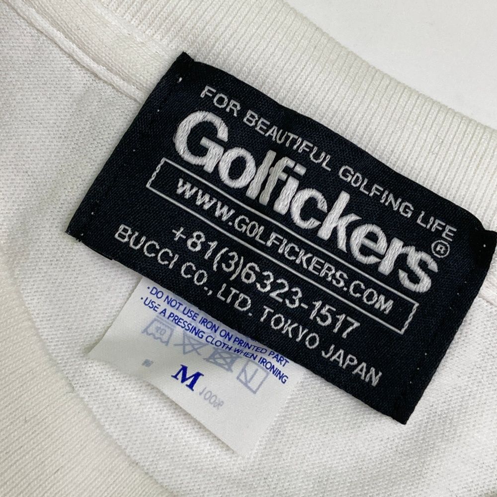 サイズ：M Golfickers ゴルフィッカーズ 半袖Tシャツ ホワイト系