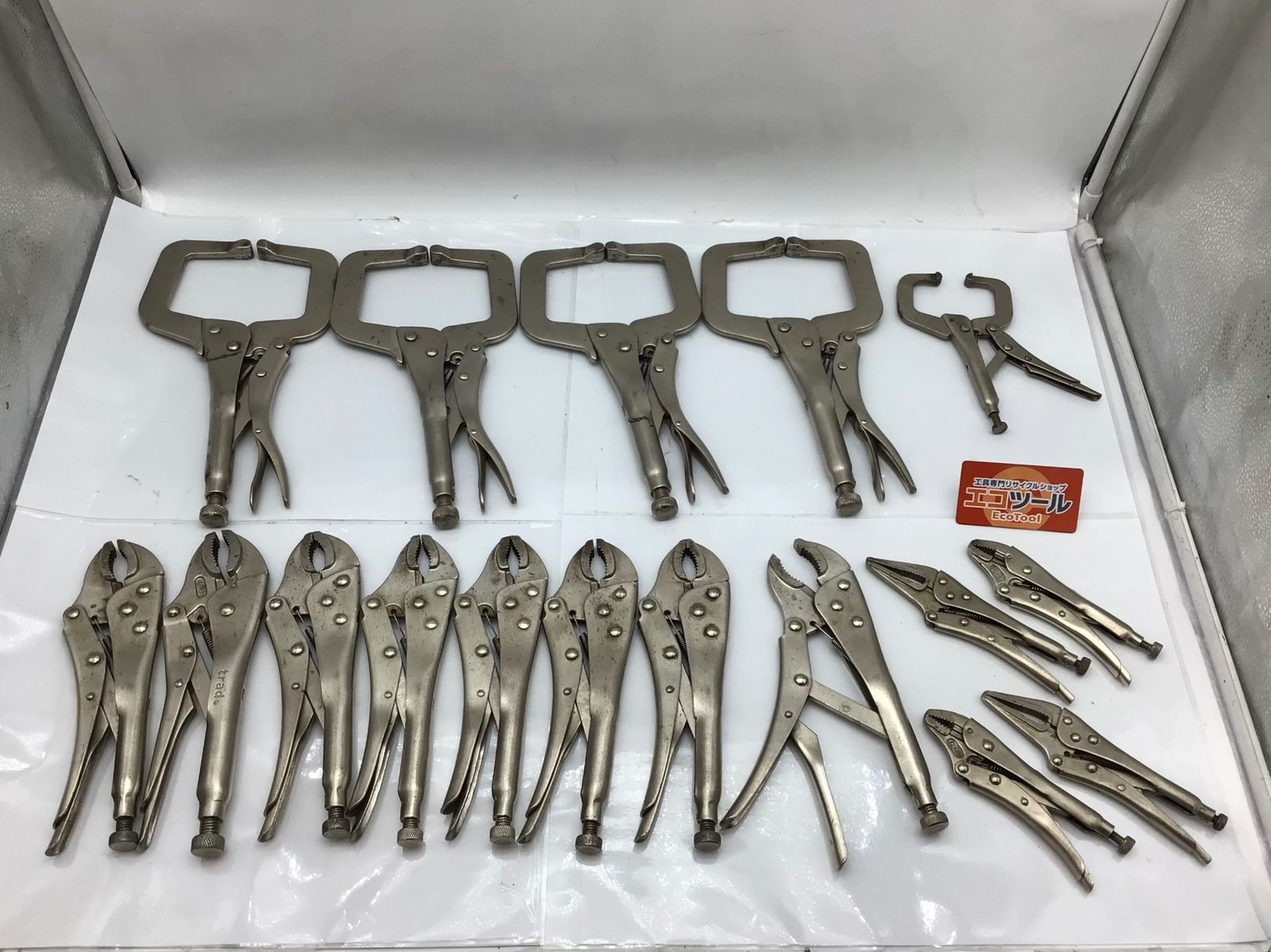 【中古品】 ◯ メーカー色々 ロッキングプライヤー バイスプライヤー 17個 セット [IT_BO9EK][知立][M04]