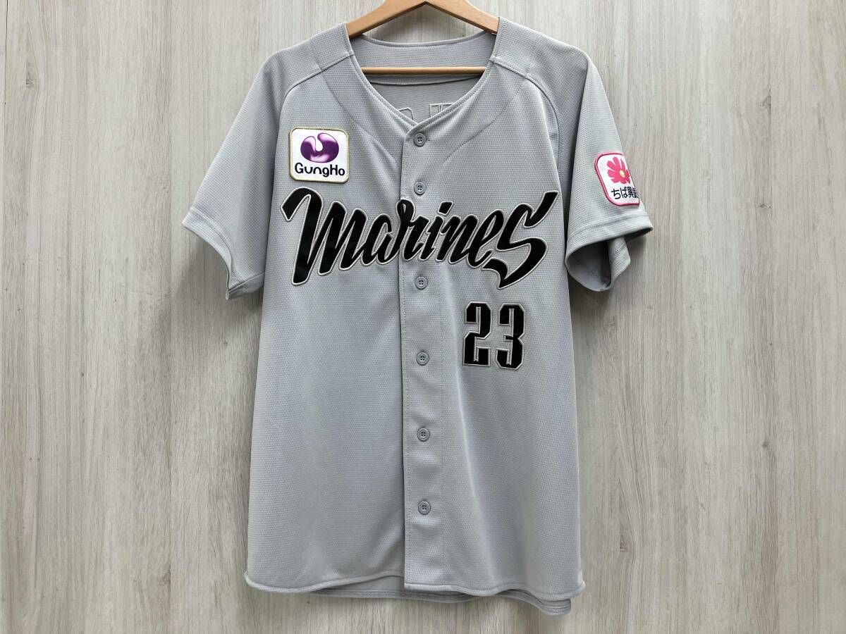 MIZUNO ミズノ 千葉ロッテマリーンズ 背番号23 岡本真瑚 レプリカ