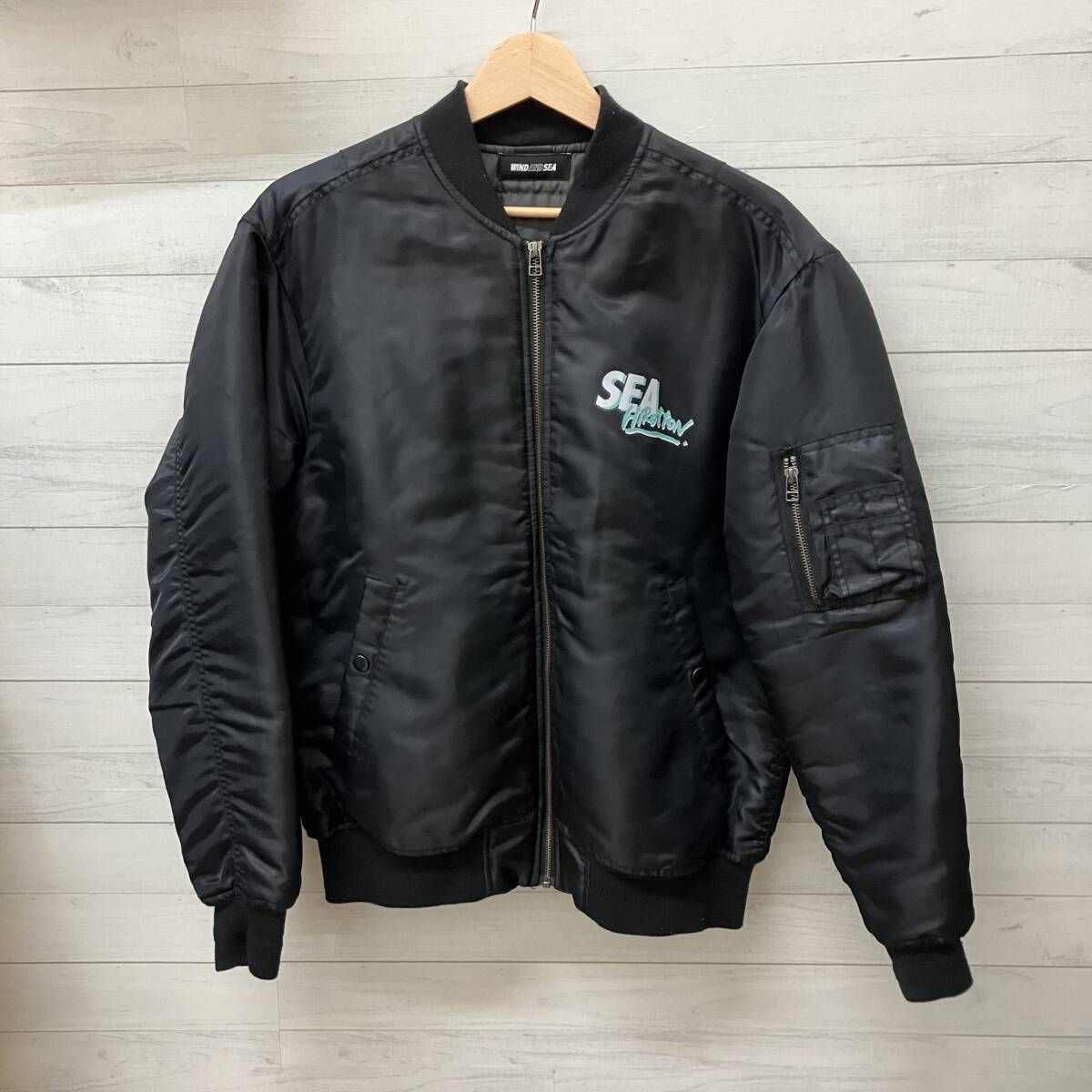 WIND AND SEA x HIROTTON 【激レア限定コラボ】MA-1 WIND AND SEA × HIROTTON ウィンダンシー× ヒロットン ブルゾン MA-1