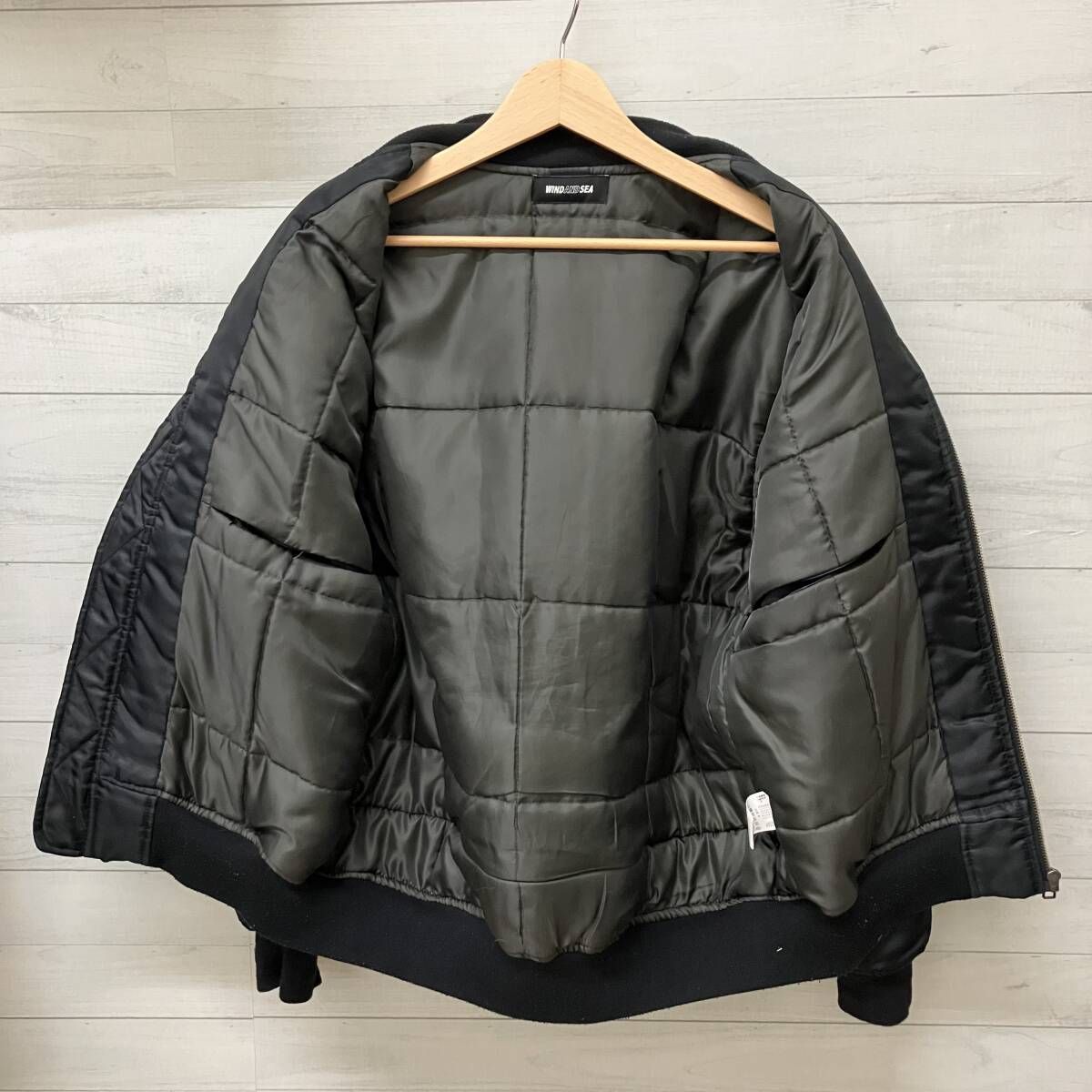 WIND AND SEA x HIROTTON 【激レア限定コラボ】MA-1 WIND AND SEA × HIROTTON ウィンダンシー× ヒロットン ブルゾン MA-1