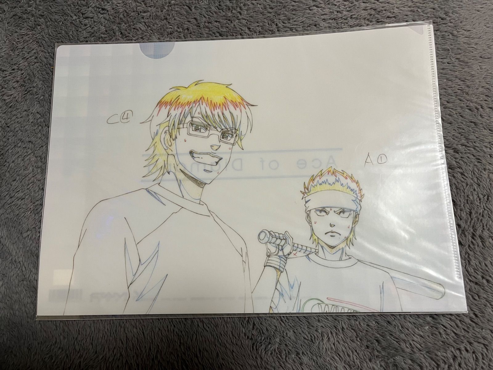ダイヤのA 御幸原画クリアファイルセット ダイヤのA クリアファイル 原画 御幸一也 沢村栄純 降谷暁 ダイヤ