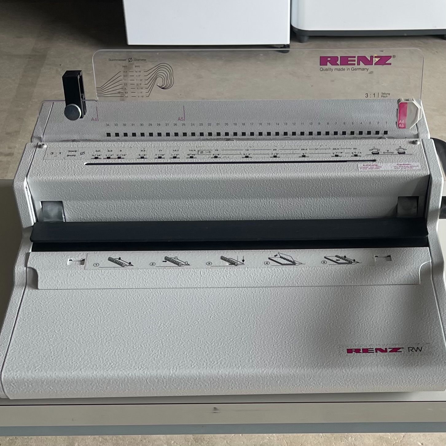 RENZ RW 3:1 バインダー 事務機器 製本綴じ機