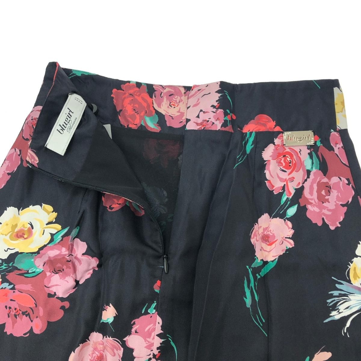 blugirl Blumarine ブルーガール ブルマリン 花柄シルクスカート