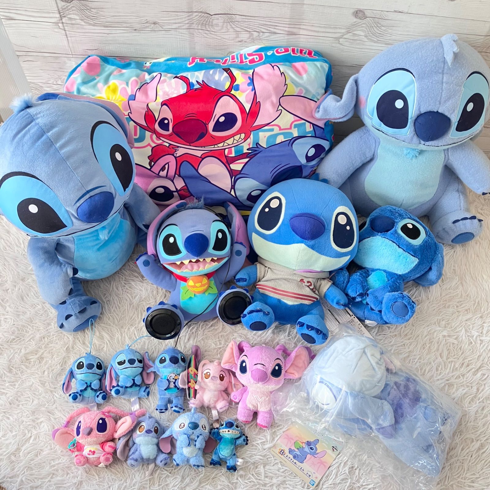 Disney スティッチ ぬいぐるみ 一番くじ B賞 おやすみぬいぐるみ未開封