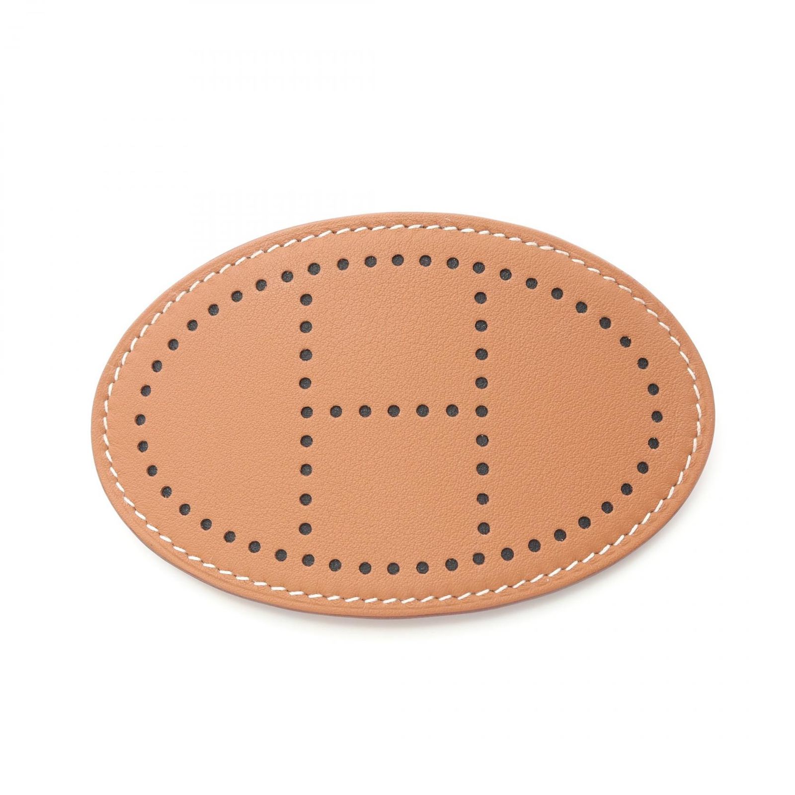 エルメス HERMES バレッタ エヴリン ゴールド レザー バレッタ