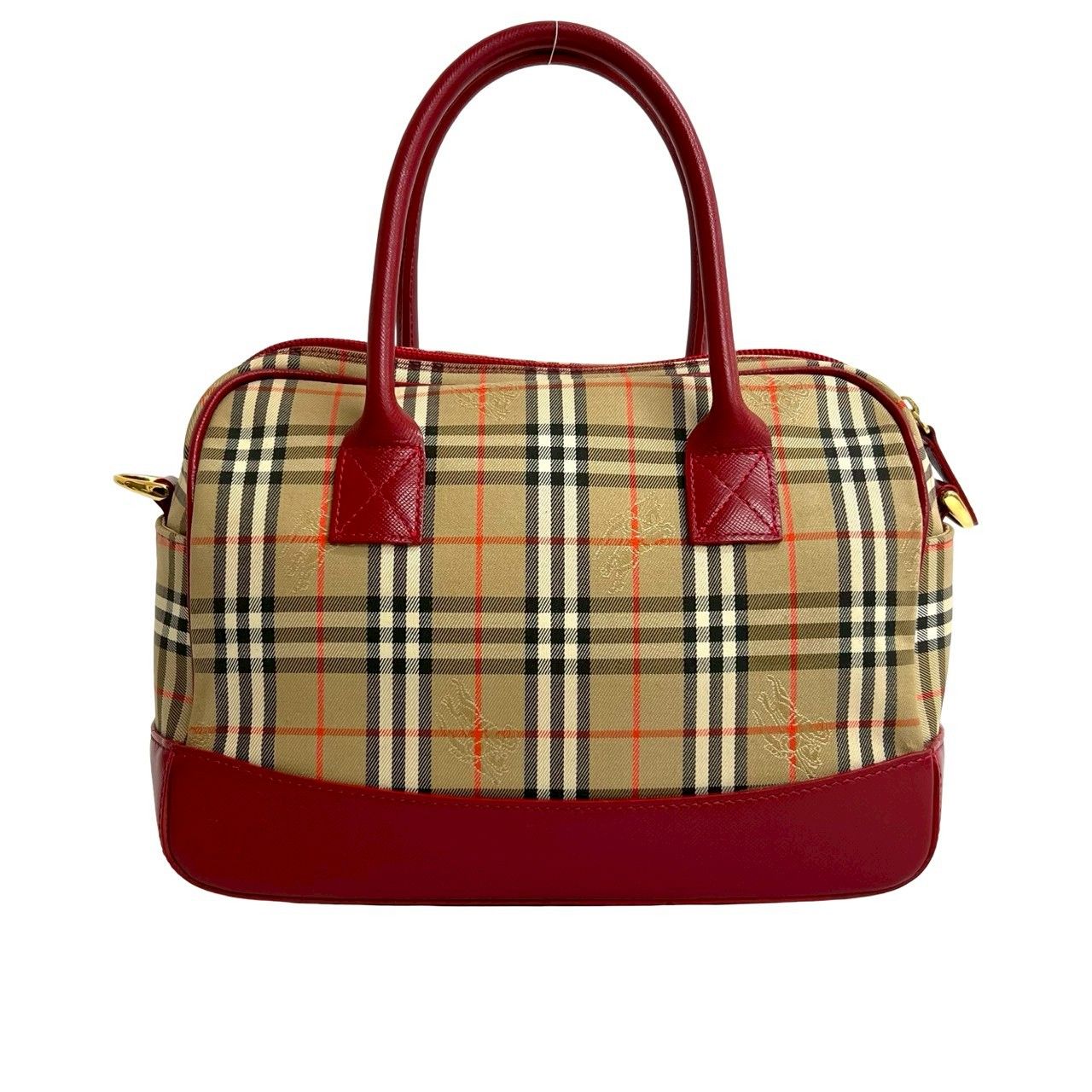 極美品 バーバリー 2way ボストンバッグ ノバチェック 鍵 南京錠付 ロゴ 極美品 バーバリー 2way ボストンバッグ ノバチェック 鍵 南京錠付