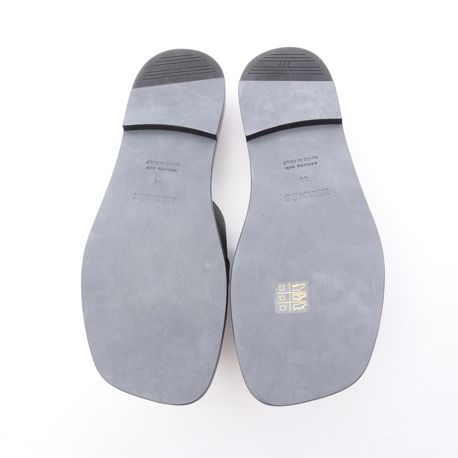 エルメス HERMES サンダル ガブリエル ケリーバックル BK レザー 