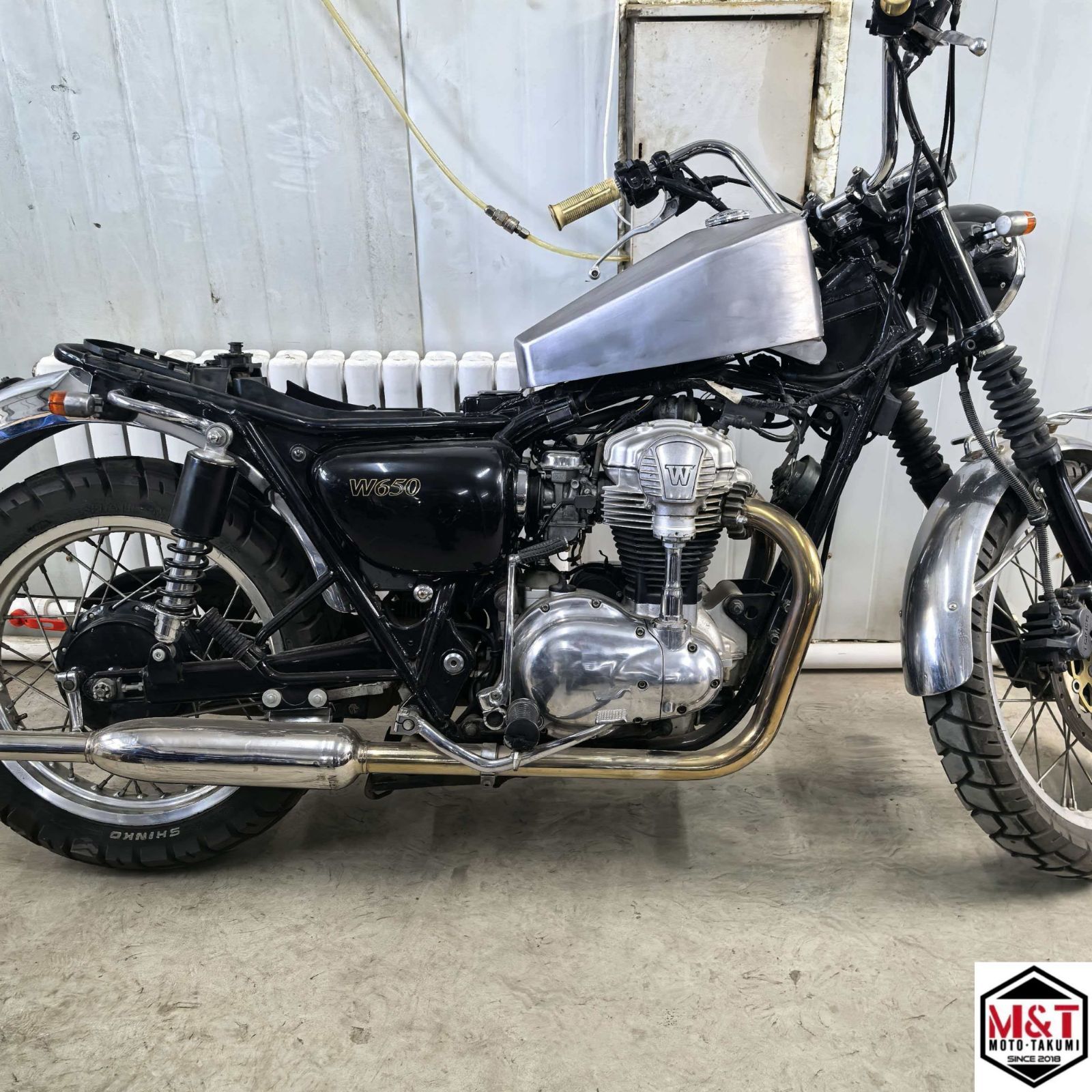 新作 T-248 10L KAWASAKI W650 W400 カワサキ コフィンタンク 
