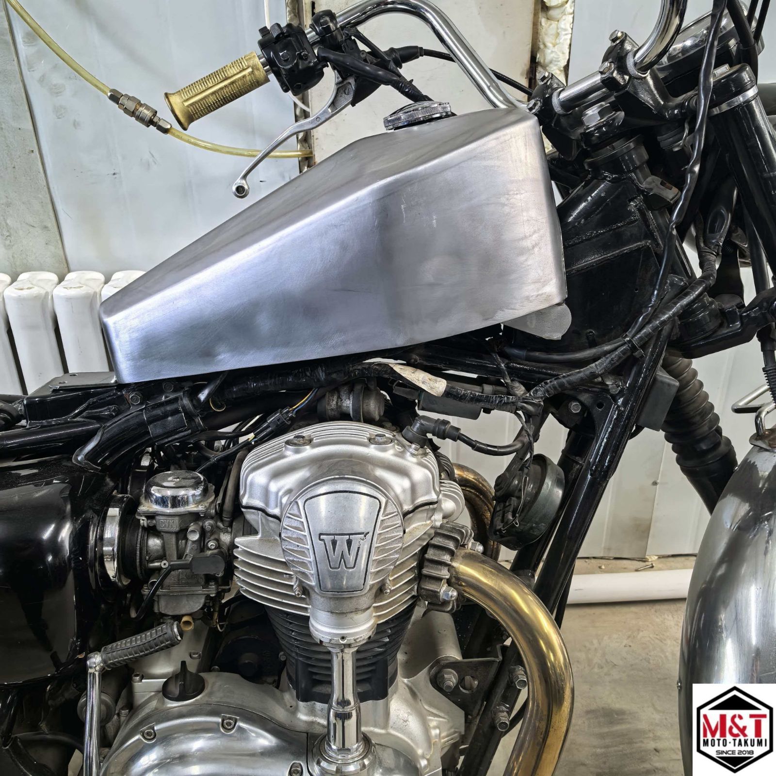 新作 T-248 10L KAWASAKI W650 W400 カワサキ コフィンタンク