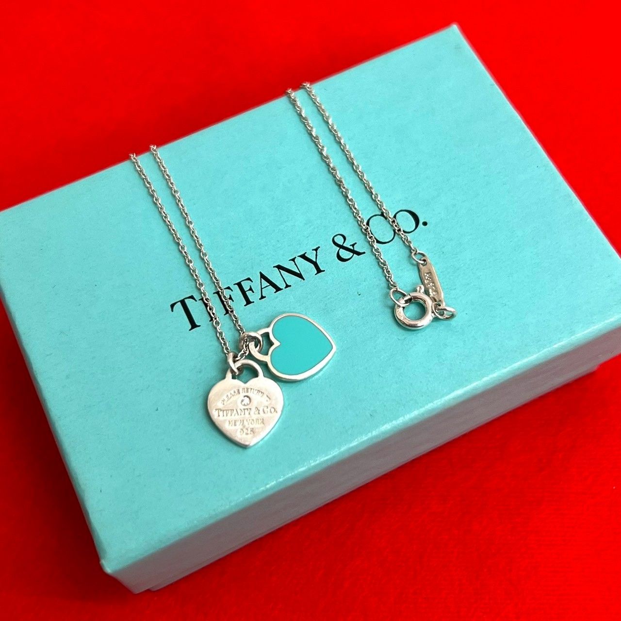 極 美品 TIFFANY&Co. ティファニー リターントゥ ティファニー ブルー