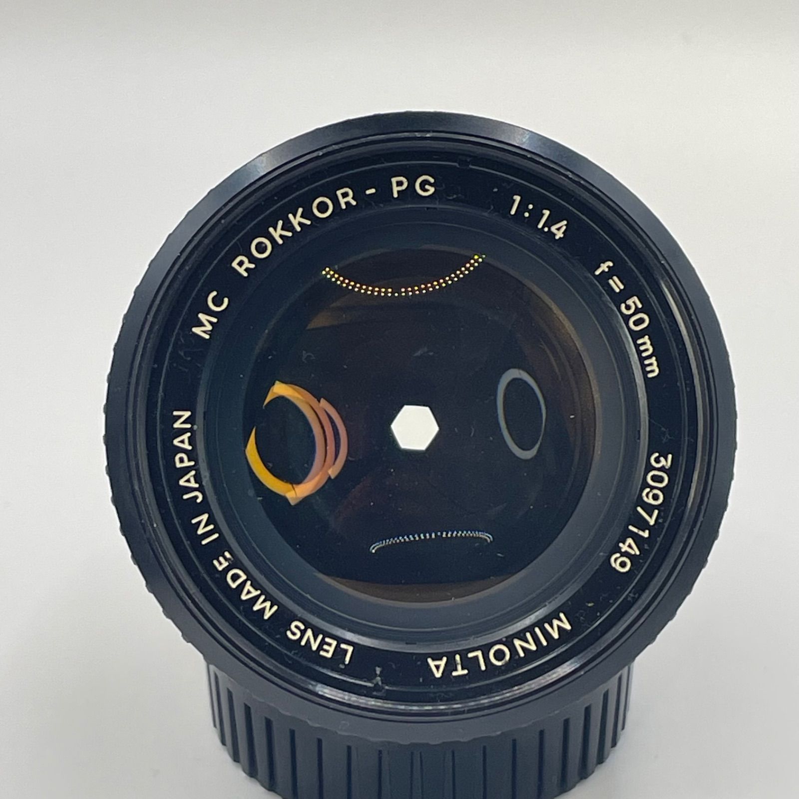 極上品/黄変メンテナンス済み】Minolta MC ROKKOR-PG 50mm F1.4 「緑の