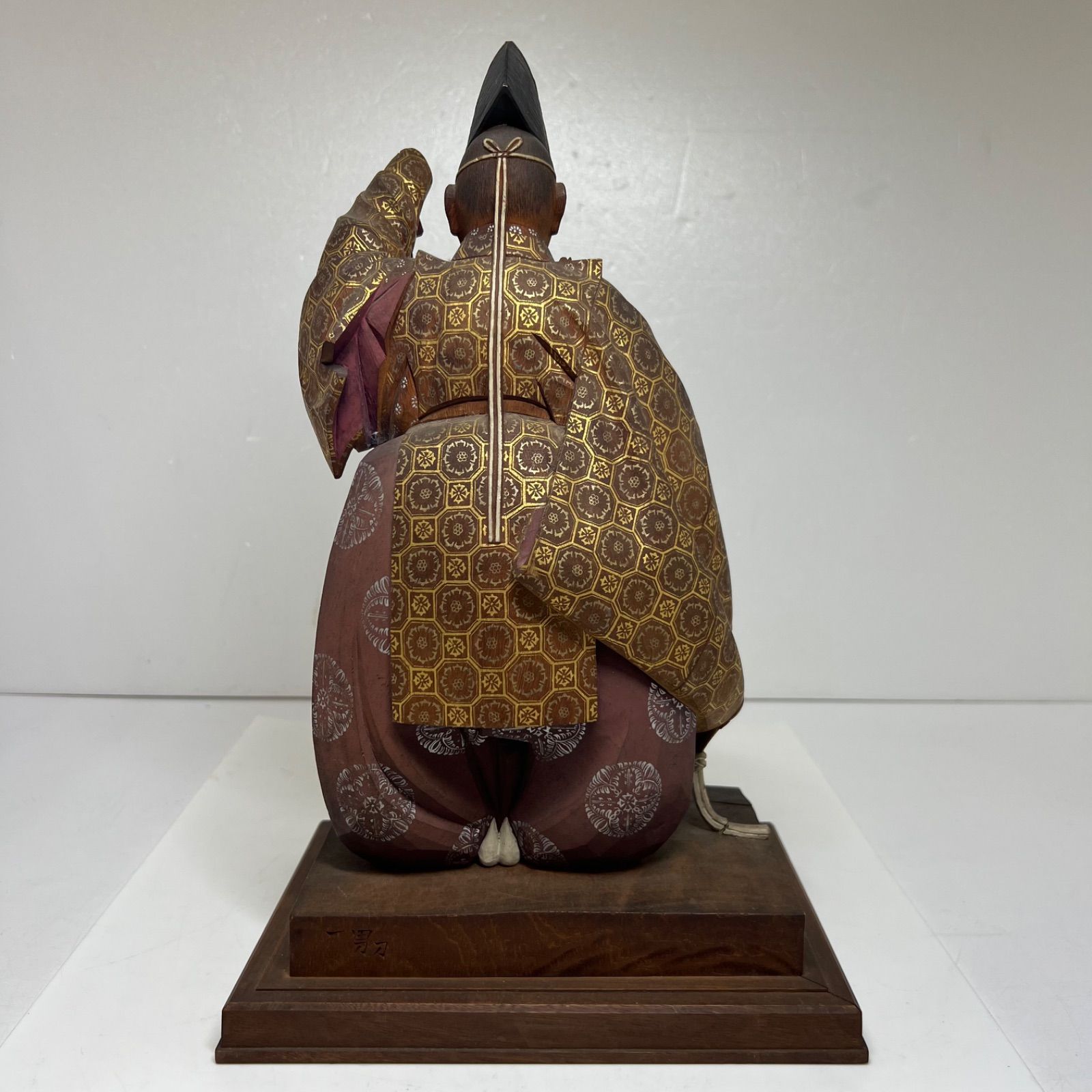 名工 花田一男作 木彫翁置物 師:平櫛田中 h35cm 東キ8-0309☆2F タカサ