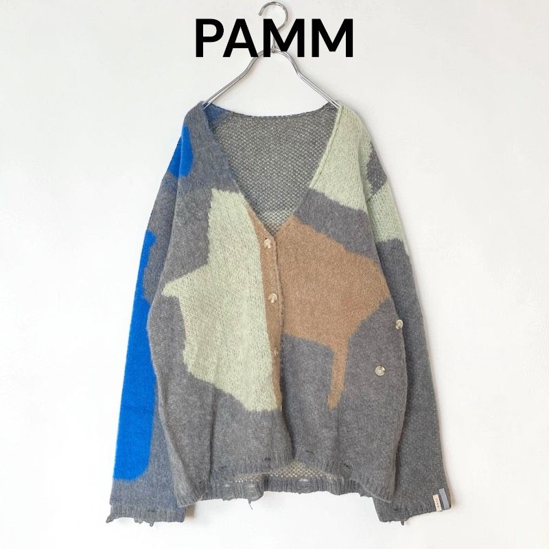 pamm 生活のニットカーディガン グレー 【公式通販】