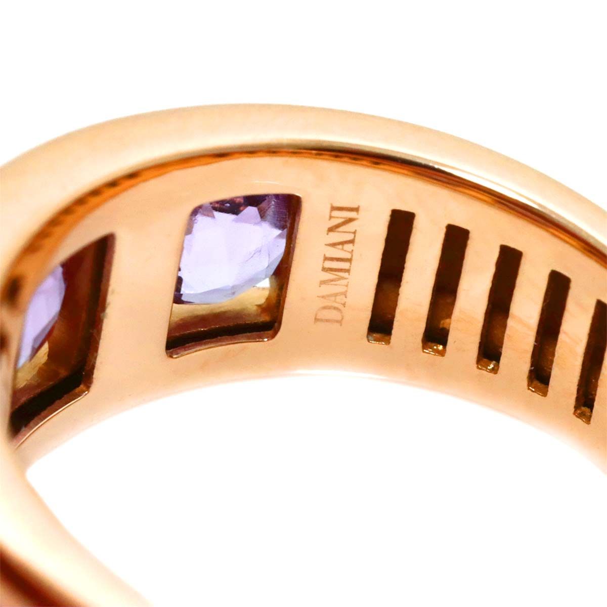 ダミアーニ DAMIANI 13号 リング アメジスト ダイヤ K18 PG ピンク