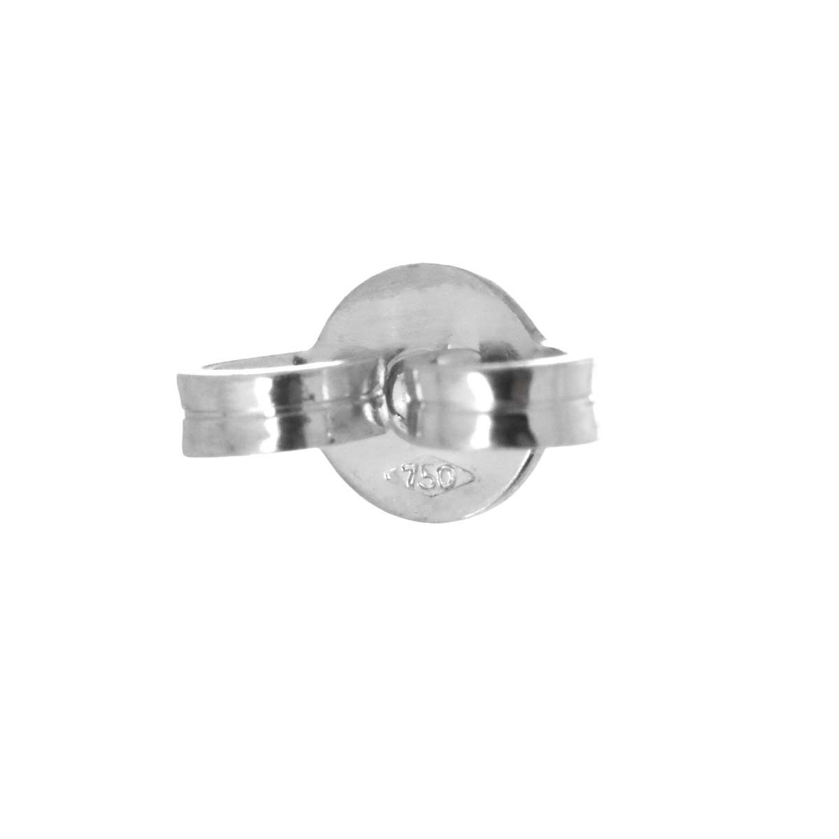 グッチ GUCCI G ロゴ ピアス K18 WG ホワイトゴールド 750 Earrings 