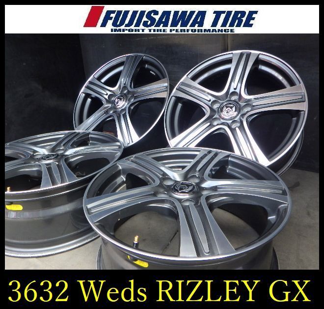 3632】B△送料無料△Weds RIZLEY GX△17x7.0J 5穴 PCD114.3 +47△4本
