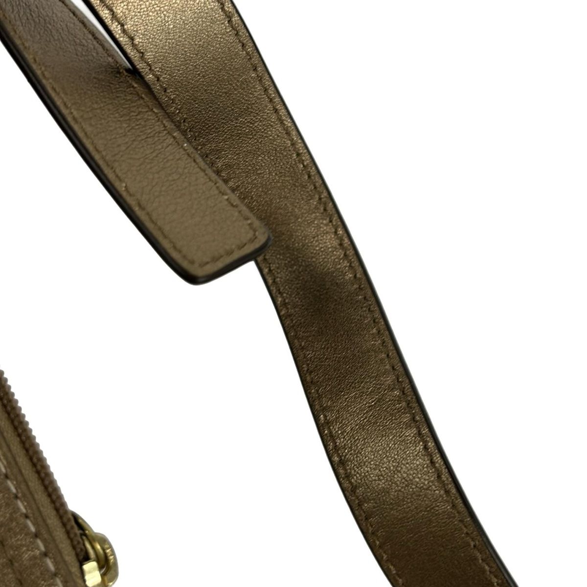 COACH(コーチ) ウエストポーチ美品 シグネチャー柄 カーキ×ブロンズ