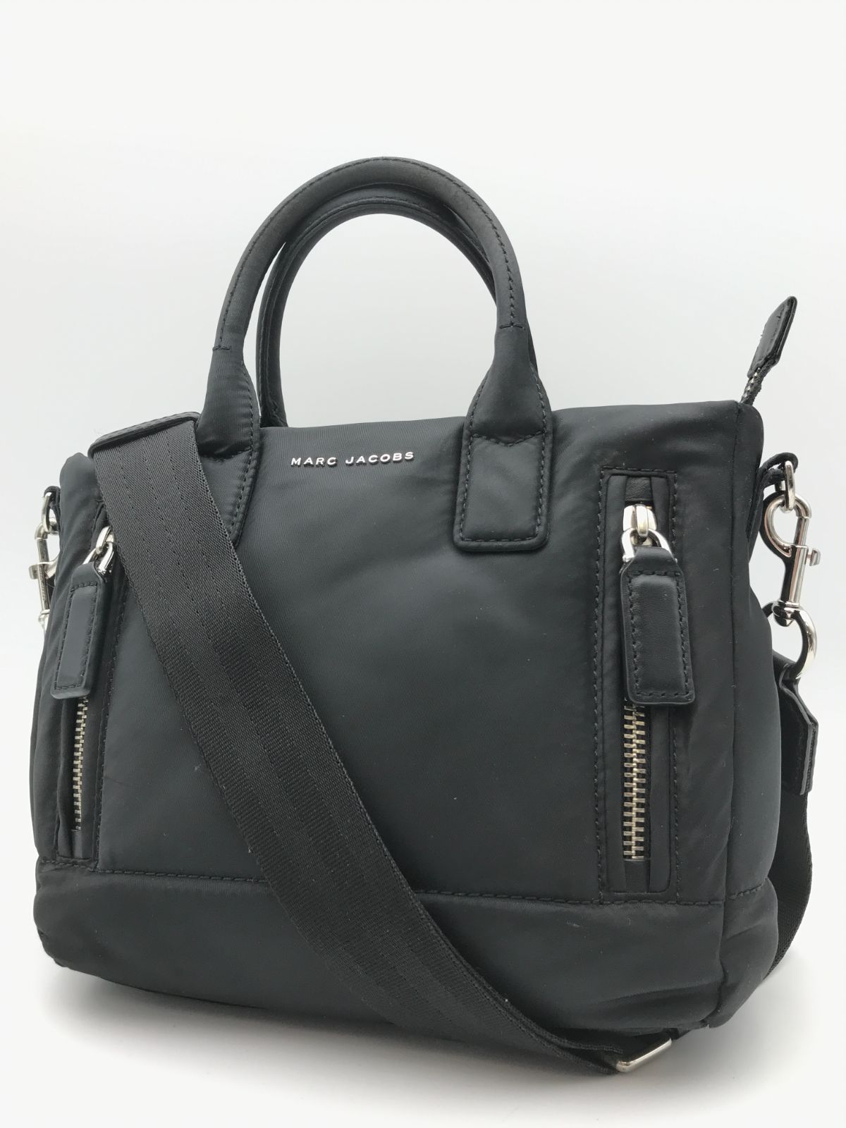 美品　MARC JACOBS　マークジェイコブス　ショルダーバッグ　2WAY　ナイロン　ブラック系　955