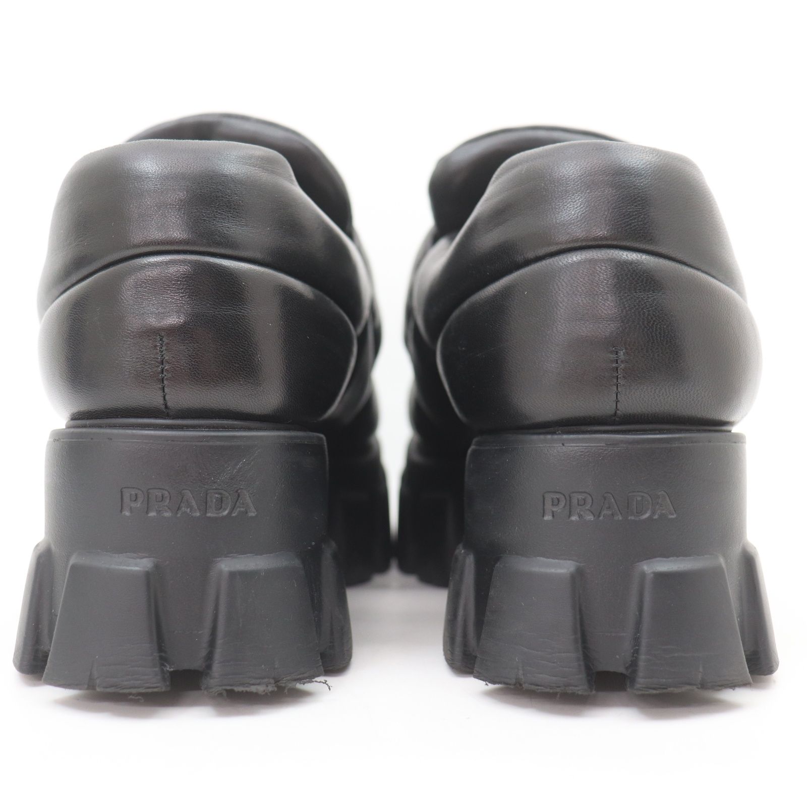 ITDH2PP2QEE0 PRADA プラダ モノリス ソフトパデッド ローファー 厚底