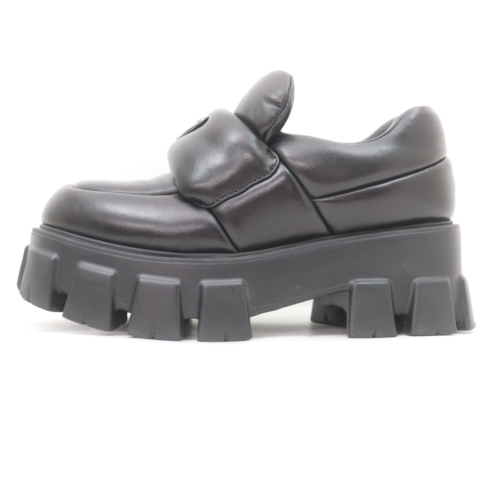 ITDH2PP2QEE0 PRADA プラダ モノリス ソフトパデッド ローファー 厚底