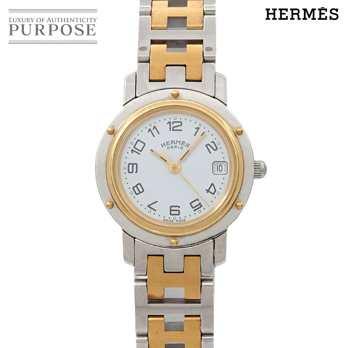 エルメス HERMES クリッパー コンビ CL4 220 レディース 腕時計 エルメス HERMES クリッパー コンビ CL4 220 レディース 腕時計