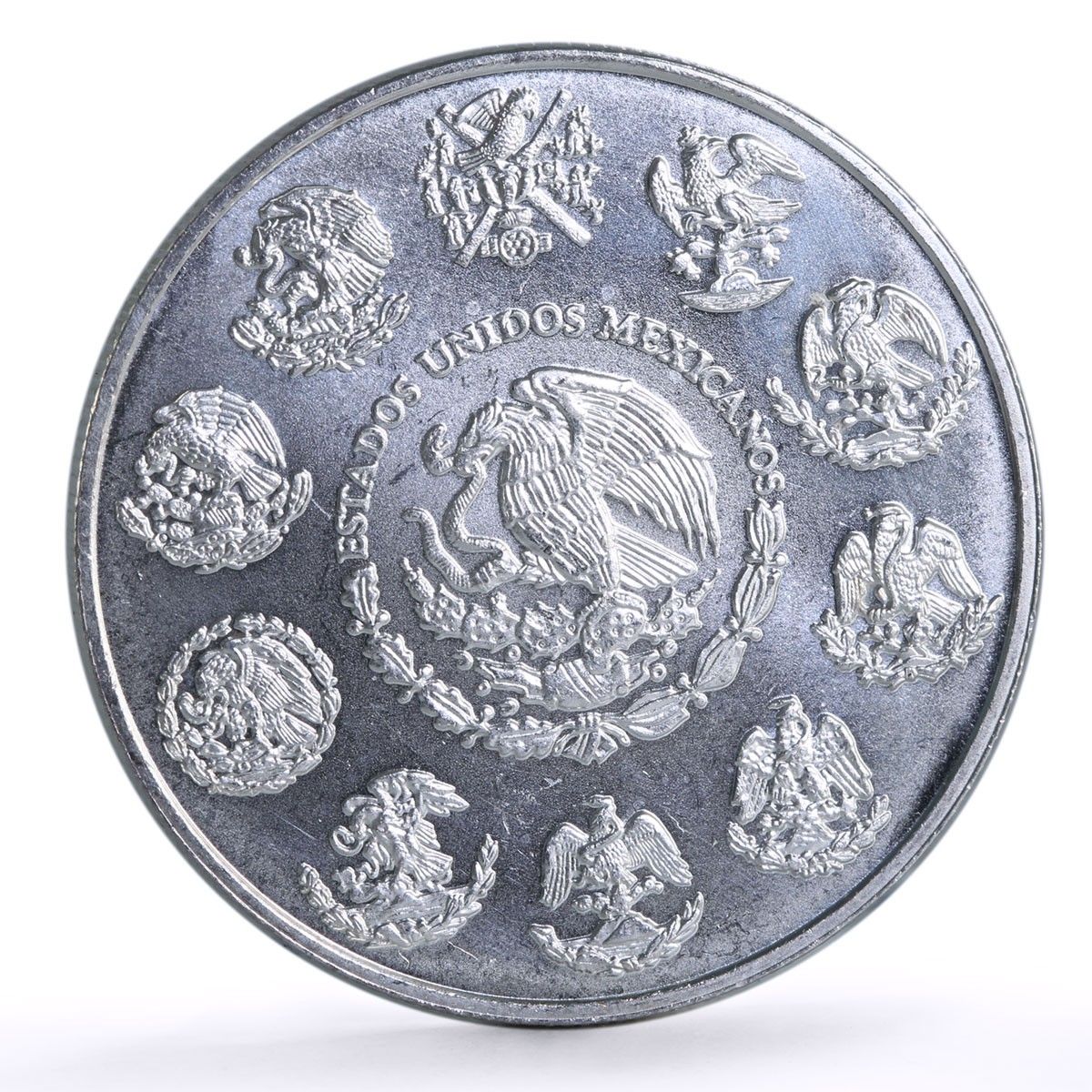 メキシコ 1 オンザ リベルタード独立天使銀貨 2001 - メルカリ
