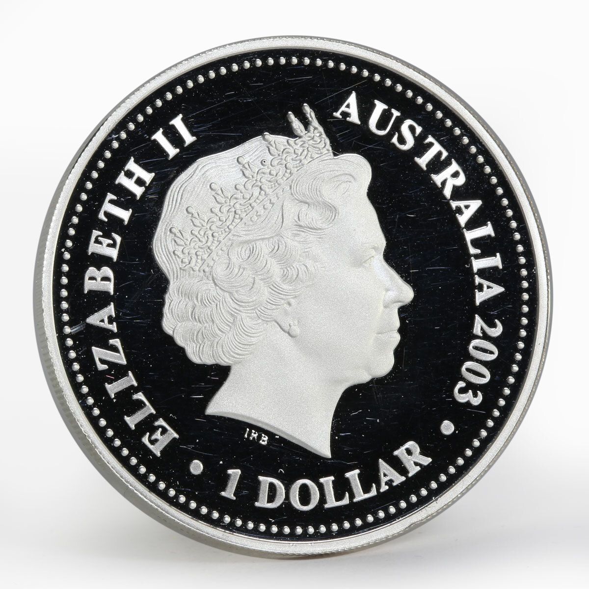 2003年 オーストラリア エリザベス2世 1ドル銀貨 戴冠50周年 アトラリア 1ドル エリザベス2世戴冠50周年記念銀貨 2003年 - メルカリ