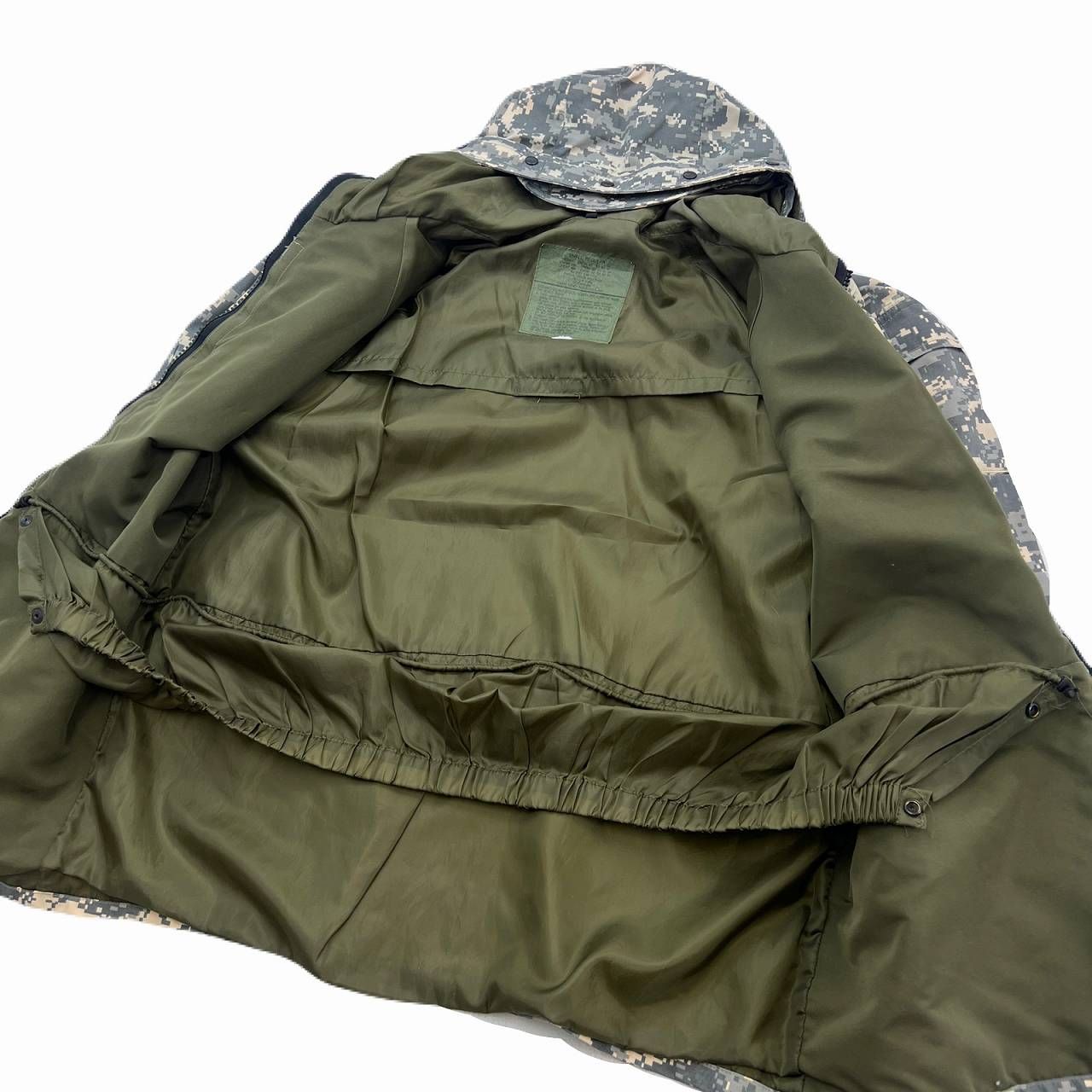 米軍 パーカー メンズ Sサイズ デジカモ グレー ベージュ ECWCS GEN1