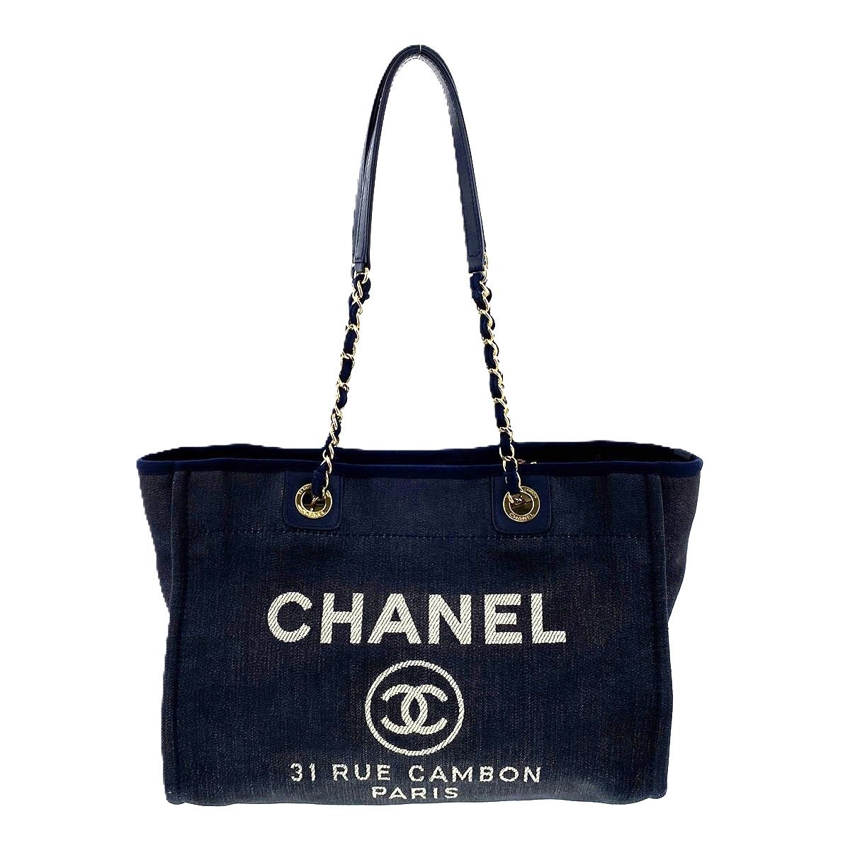 CHANEL シャネル ココマーク ドーヴィルMM トートバッグ A67001 