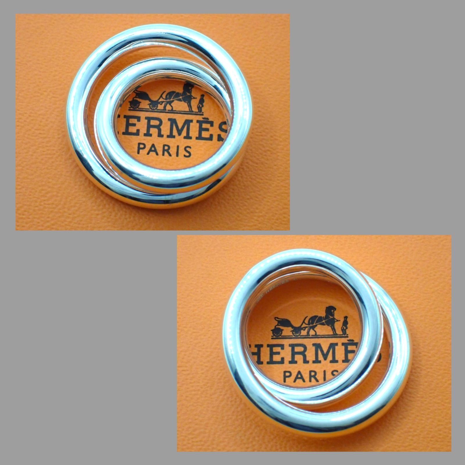 HERMES エルメス 50 ヴェルティージュ リング 指輪 925 10号 シルバー 