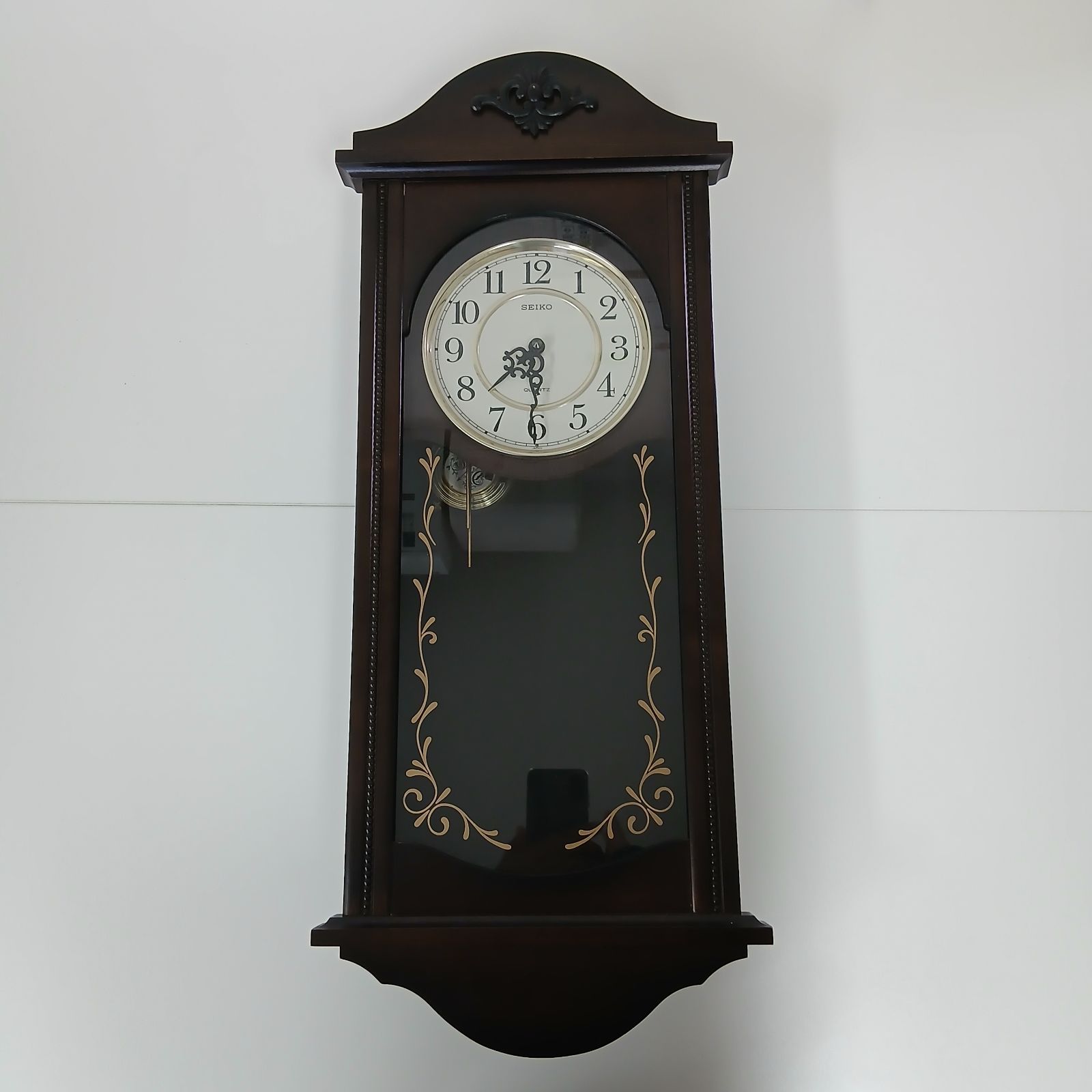 未使用 掛時計 SEIKO PQ839B クォーツ 昭和レトロ ボンボン SEIKO