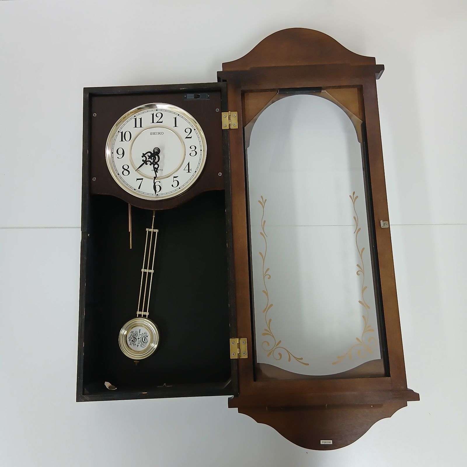 未使用 掛時計 SEIKO PQ839B クォーツ 昭和レトロ ボンボン SEIKO