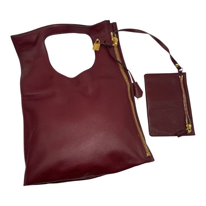 kk/3.7/40】TOM FORDトムフォード ゴールドタグ レザー 2way Alix 
