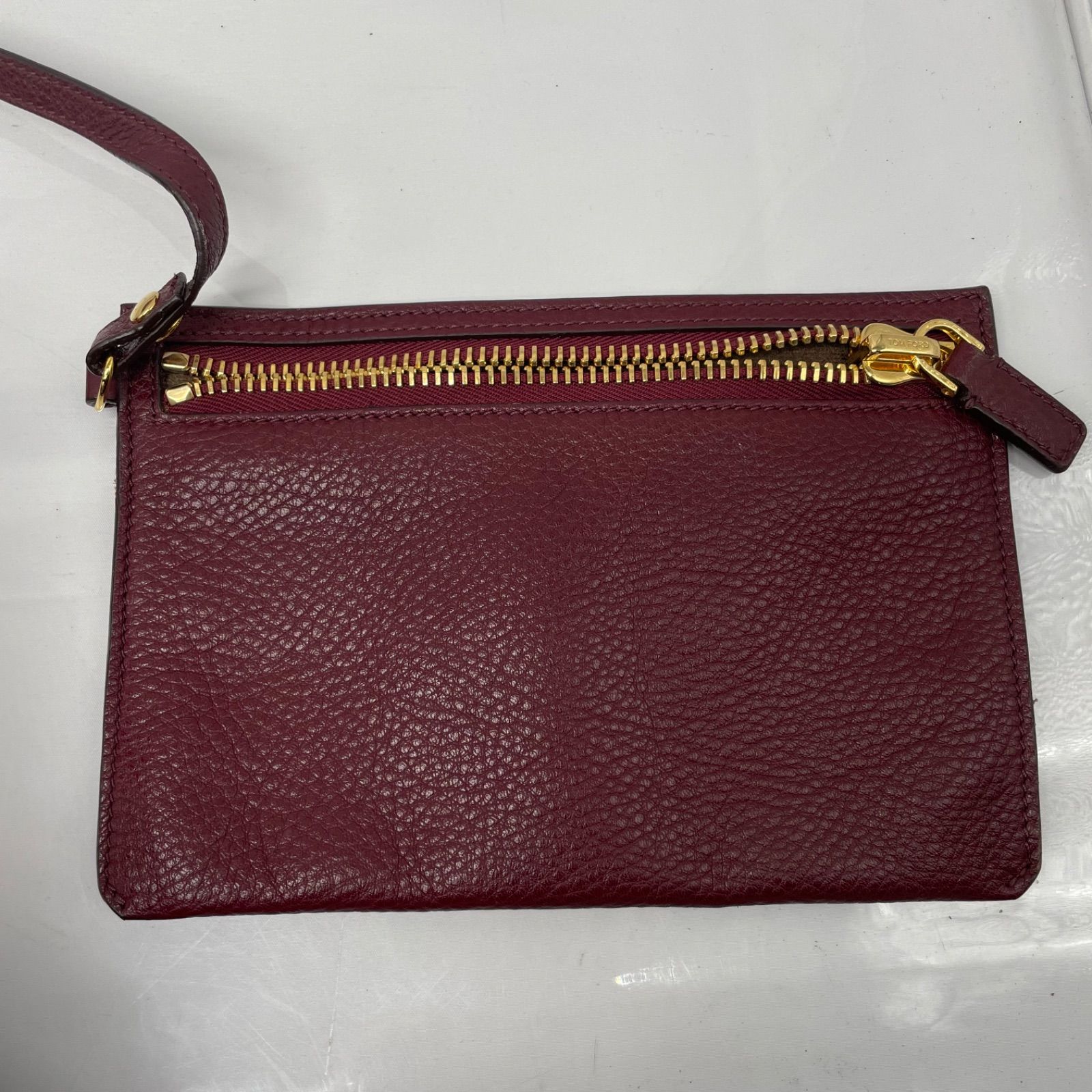 kk/3.7/40】TOM FORDトムフォード ゴールドタグ レザー 2way Alix 