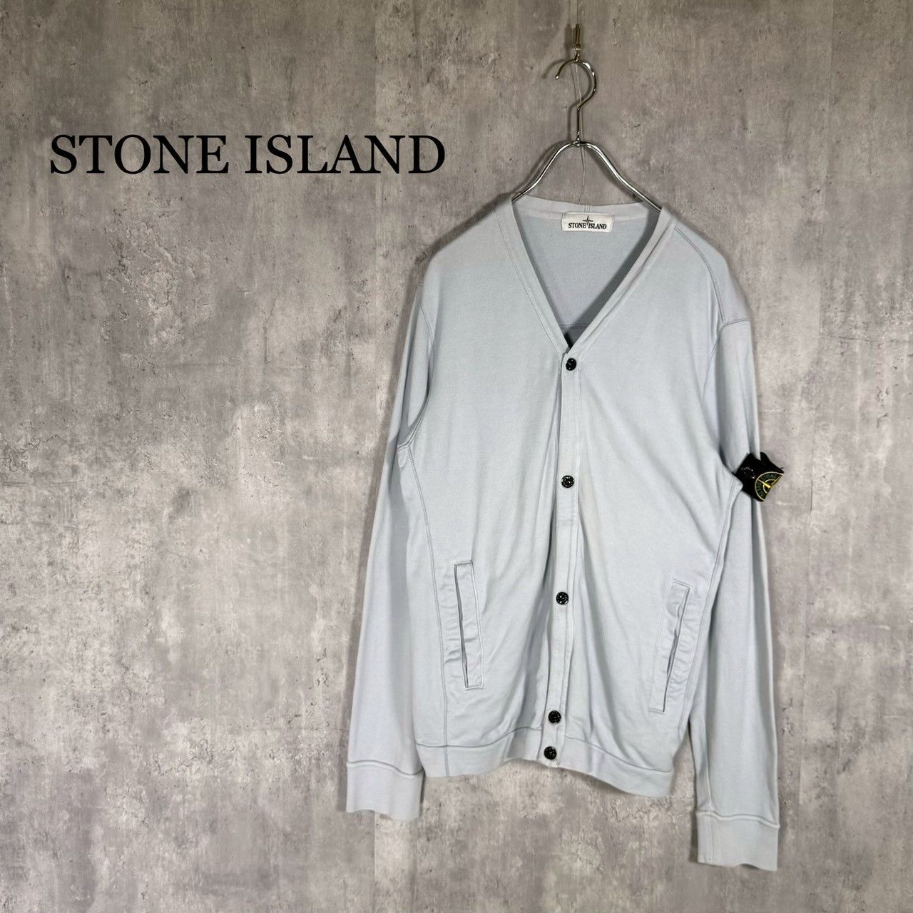 STONE ISLAND』ストーンアイランド（L）Vネック カーディガン - メルカリ