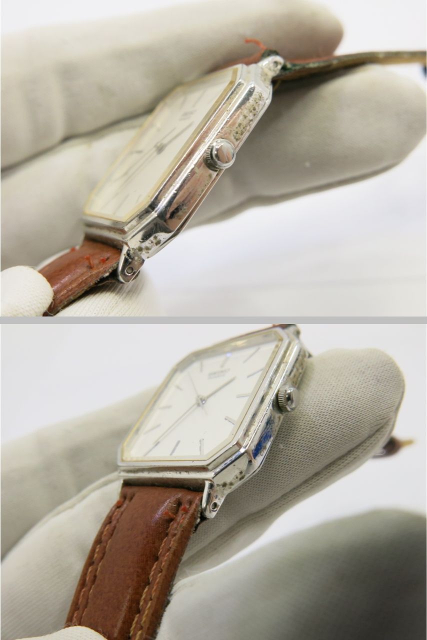 セイコー 腕時計 オクタゴン 6531-5100 クオーツ 白文字盤 SEIKO 
