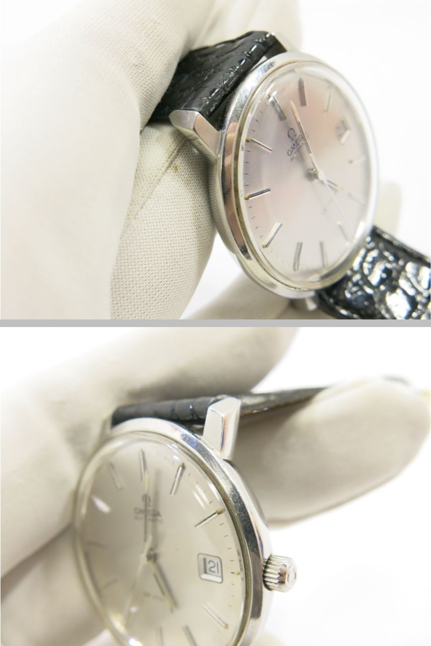  オメガ デビル 腕時計 TOOL107 メンズ自動巻 デイト 動作品 OMEGA DE VILLE 18712511 ボトムス 自動巻き時計 腕時計(アナログ)