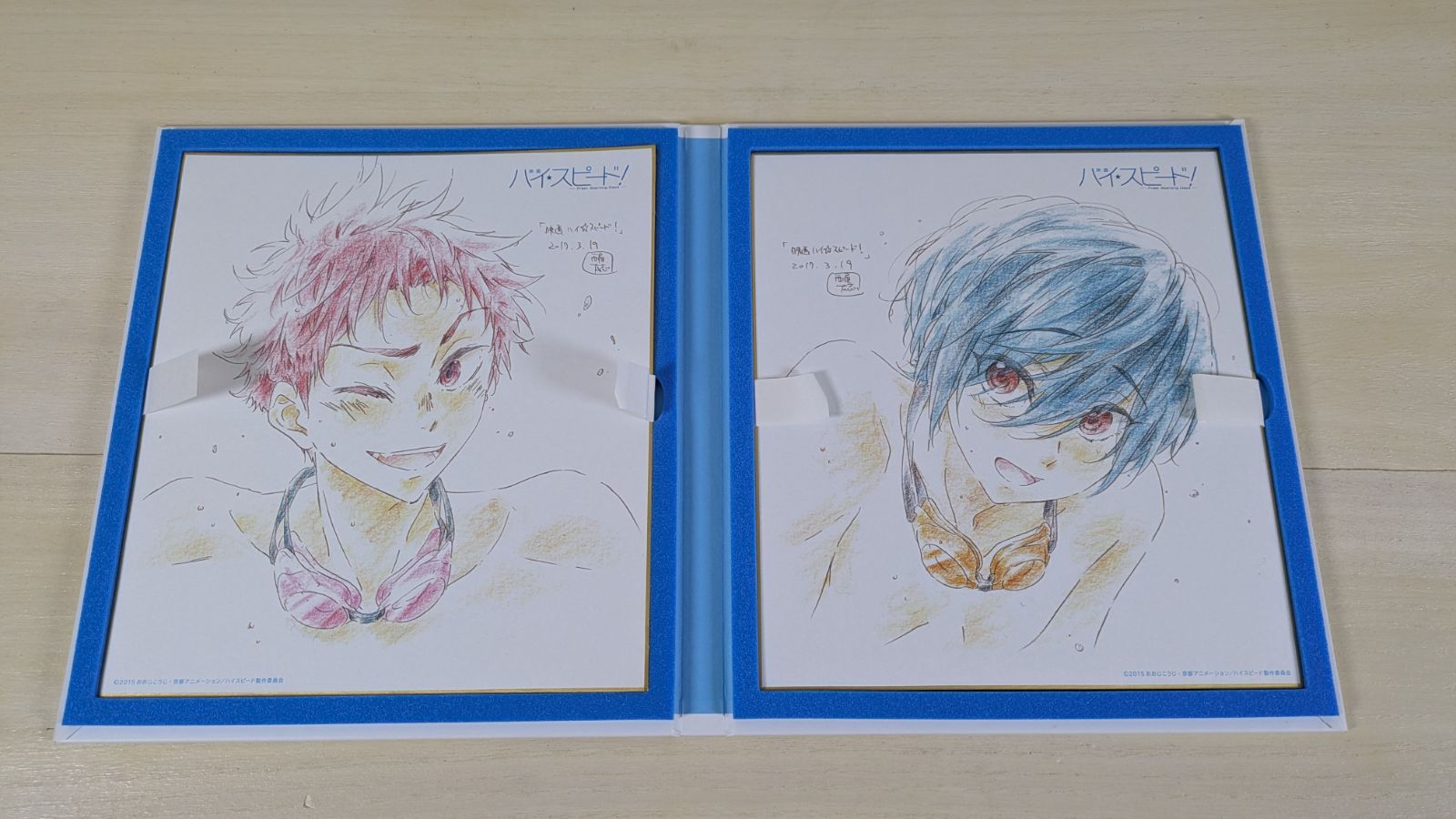 ハイ☆スピード! Free! スペシャル複製原画色紙アルバム ハイスピ ハイ