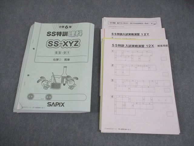 SS特訓 サピックス 理科 SS-XYZ SAPIX 小6 - メルカリ 小学6年 SS-01