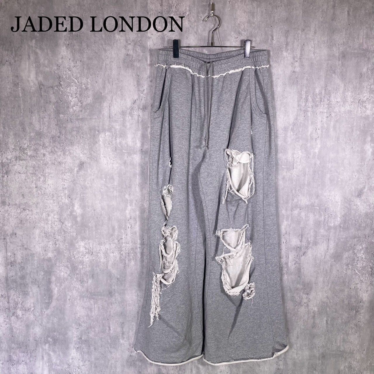 JEDED LONDON』ジェイデッドロンドン (S) フロントダメージスウェット