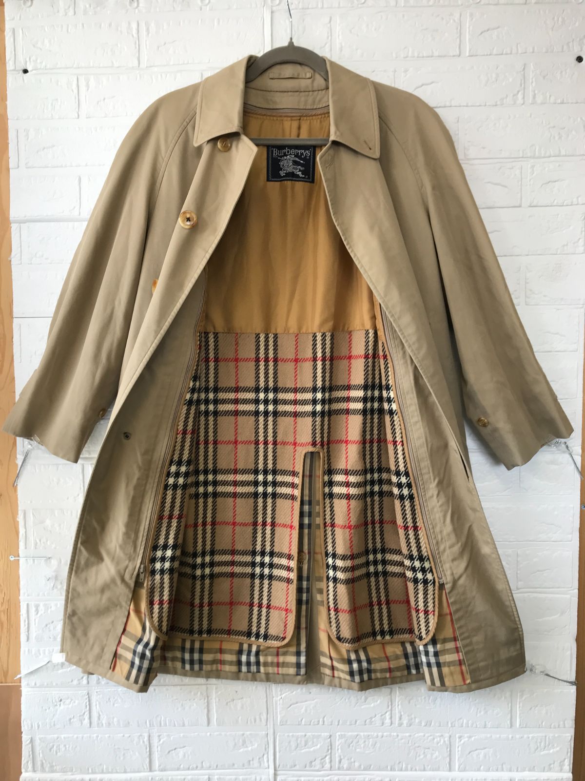 BURBERRY バーバリー トレンチコート 内部ノバチェック 0768 - メルカリ